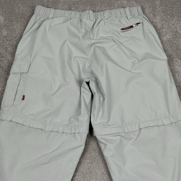 Simms Pants Men XL Beige Cargo Fishing Convertible Stretch Zip Pocket Outdoor - Picture 6 of 10